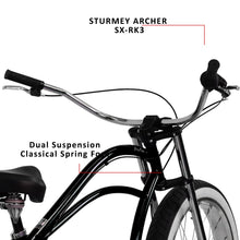 Load image into Gallery viewer, Micargi Boston 7 Stretch Beach Cruiser Bike