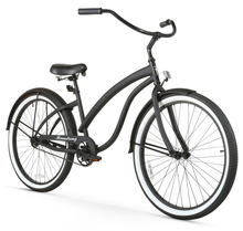 Load image into Gallery viewer, Firmstrong Bella Fashionista 26" Women's Beach Cruiser Bike - Matte Black Black Rims