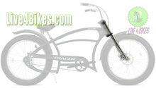Load image into Gallery viewer, Triple Tree Chopper Fork 1 Inch Threaded 30 Long Chrome -Live4Bikes