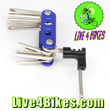 Load image into Gallery viewer, Bicycle Mini Multi Tool 15 Function / Chain breaker / BB Crank Alen - Live 4 Bikes