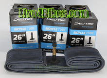 Load image into Gallery viewer, 26 x 1.75 / 2.125 Inner Tube With Long 60mm American Schrader Valve - Live 4 bikes
