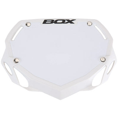 Box Phase 1 Number Plate Sm Wh Small White Two Number Plate Box Bmxaccesso