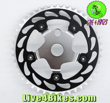 Load image into Gallery viewer, 44T Single Speed Steel BMX Bicycle Sprocket Chainring Multi Colored  - Live4Bikes