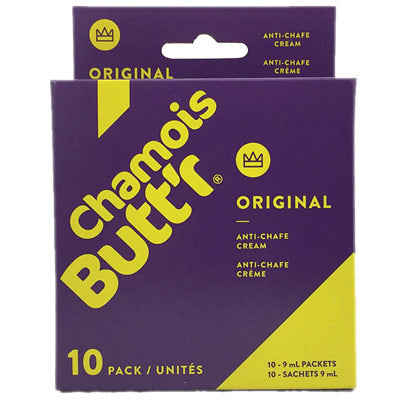 Chamois Butt'R, 1/Box Of 10 10 Single .30Oz Packets+ Chamois Butt'R Original Chamois Butt'R Skincare