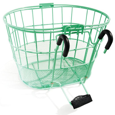 Colorbasket,Mesh Lift-Off Oval Mint Green,14.5X10.25X9.5 Oval Mesh Bottom Lift-Off Basket Colorbasket Baskets