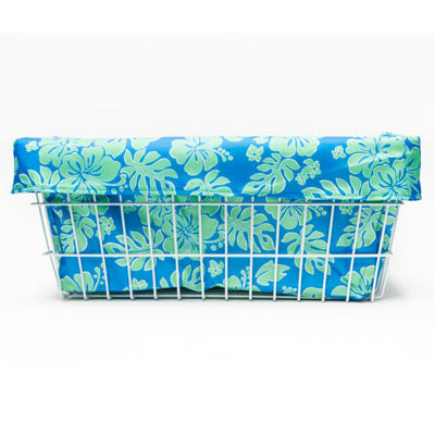 Cruiser Candy,Trike Liner Blue/Green Hibiscus Trike Basket Liner Cruiser Candy Baskets