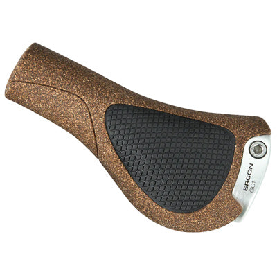 Ergon Grips,Gc1 Biokork Brown/Blk (Sil End) Gc1 Biokork Ergon Gripstape