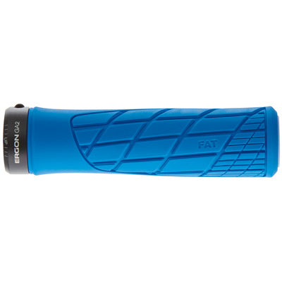 Ergon Grips,Ga2 Fat Midsummer Blue,W/Rpclb Edplgs Ga2 Fat  Gripstape