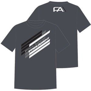 F/Agent T-Shirt,F/A Line Large,Charcoal Heather Line Tee Free Agent Apparel