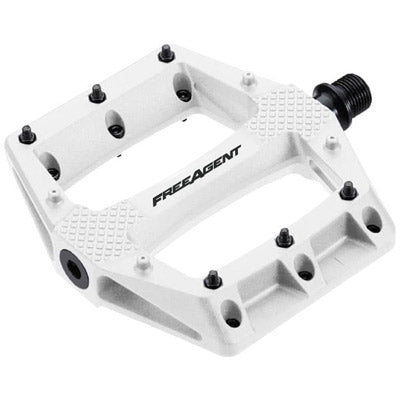 F/A Pedal,Dbl Agent,9/16'',Wht Thermoplastic,Sealed Bear&Du Double Agent Platform  Pedals