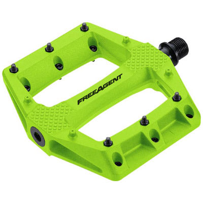 F/A Pedal,Dbl Agent,9/16'',Grn Thermoplastic,Sealed Bear&Du Double Agent Platform  Pedals