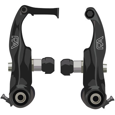 F/A Brake,**,Mini V-Brake,Blk  Bmx Mini V-Brake Free Agent Brakes