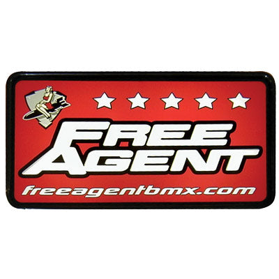 F/Agent Lighted Sign 13X24X5'' W/Chains&S Hooks In Line Swtch Free Agent Lighted Shop Sign Free Agent Merchandis