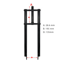 Load image into Gallery viewer, Micargi FK-TP62218135D8 26" Chopper Bicycle Triple Tree Aluminum Crown Disc Brake Fork