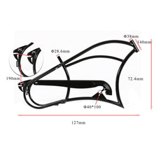 Load image into Gallery viewer, Micargi FM-HARMAN 4.0C 26" Ebike Stretch Cruiser Steel Frame