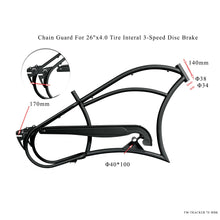 Load image into Gallery viewer, Micargi FM-Harman3D 26" Ebike Stretch Cruiser Steel Bike Frame