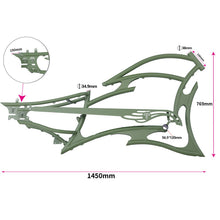 Load image into Gallery viewer, Micargi FM-RAIDER 7 SPEED Stretch Beach Cruiser Bike Frame