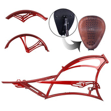 Load image into Gallery viewer, Micargi FM-Scorpion pro dts 26" Single Speed Bicycle Frame with Fenders and Saddle Suspion