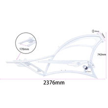 Load image into Gallery viewer, Micargi FM-Scorpion pro dts 26" Single Speed Bicycle Frame with Fenders and Saddle Suspion