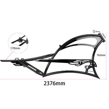 Load image into Gallery viewer, Micargi FM-Scorpion pro dts 26" Single Speed Bicycle Frame with Fenders and Saddle Suspion