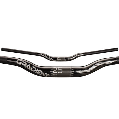 Fsa,H/Bar,Gradient,31.8X25 800Mm,Al-7050,Ano Black Gradient Riser Bar Fsa Handlebars