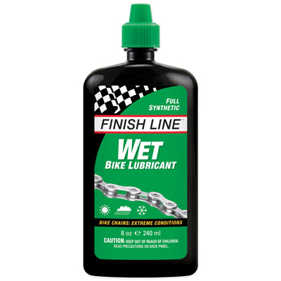 Finish Line Wet Synthetic 8Oz Lube Squze Btl,8/Case Wet Lube Finish Line Lubesclean