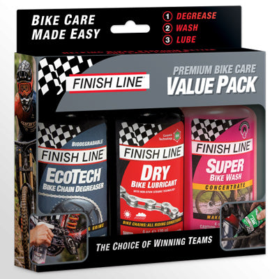 Finish Line Value 3-Pack Dry 4Oz Eco-Tech Dgr,Dry Lube,Bike Wsh Value 4 Oz. 3-Pack: Dry  Lubesclean