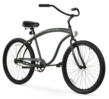 Load image into Gallery viewer, Firmstrong Bruiser Prestige 26" Men's Beach Cruiser Bike - Army Green