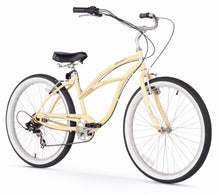 Load image into Gallery viewer, Firmstrong Urban Lady 26" 7-Speed Women's Beach Cruiser Bike - Vanilla