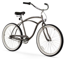 Load image into Gallery viewer, Firmstrong Urban Man 26" 3-Speed Men's Beach Cruiser Bike - Matte Grey