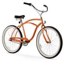 Load image into Gallery viewer, Firmstrong Urban Man 26" 3-Speed Men's Beach Cruiser Bike - Orange