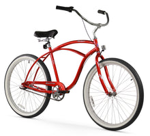 Load image into Gallery viewer, Firmstrong Urban Man 26" 3-Speed Men's Beach Cruiser Bike - Red
