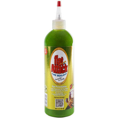 Flat Attack Tire Sealant 16Oz 12/Case Tire Sealant Flat Attack Tubetireca