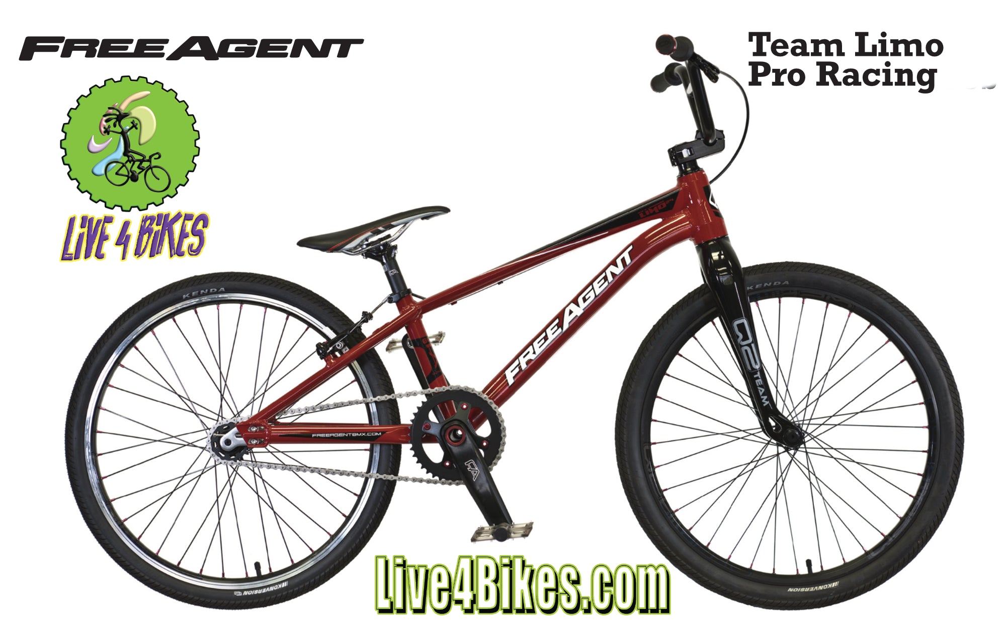 FreeAgent Team Limo 24 in Red Racing BMX bike – LIVE BIKES