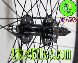 700c  Front black Wheel  W/ Disc Brake - Live4Bikes