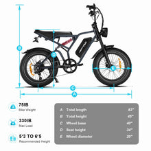 Load image into Gallery viewer, Happyrun G-60Pro Ebike | 750 Watt 48V 18.2Ah Battery