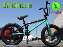 Load image into Gallery viewer, GT Performer 16 Kids BMX kids bike  Freestyle Black / Green Bike -Live4Bikes