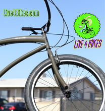 Load image into Gallery viewer, Golden Cycles Cobra  7 speed  Army Green Beach Cruiser 26x3.00 - Live 4 Bikes