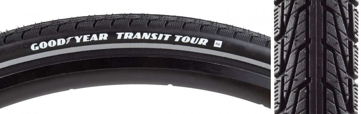 Goodyear Transit Tour 700 x 40 Bicycle Tire with Reflective Strip -Live4Bikes