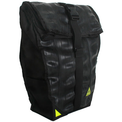 Green Guru High Roller Pannier 36L Recycled Tubes High Roller Backpack Convertable Pannier  Bags