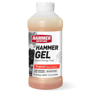 Hammer Gel,Jug,Tropical 26 Srvngs,W/Flask Hammer Gel Hammer Nutrition Nutrition
