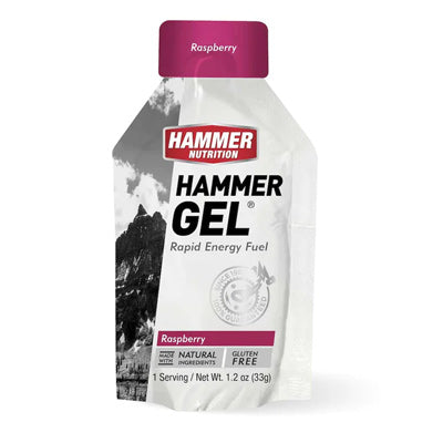 Hammer Gel,Pouch,Raspberry 24 Pouch Box Hammer Gel Hammer Nutrition Nutrition