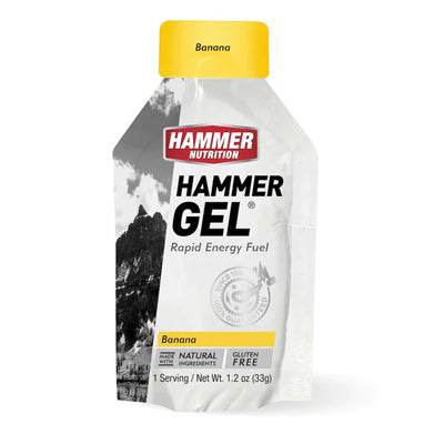 Hammer Gel,Pouch,Banana 24 Pouch Box Hammer Gel Hammer Nutrition Nutrition