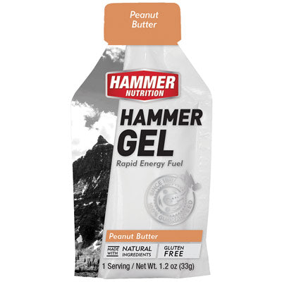 Hammer Gel,Pouch,Peanut Butter 24 Pouch Box Hammer Gel Hammer Nutrition Nutrition