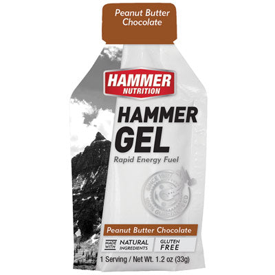 Hammer Gel,Pouch,Pnut Bttr Cho 24 Pouch Box Hammer Gel Hammer Nutrition Nutrition