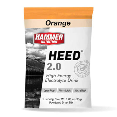 Hammer Heed 2.0 Orange 12-Count,1-Serving Heed 2.0 Sports Drink Hammer Nutrition Nutrition