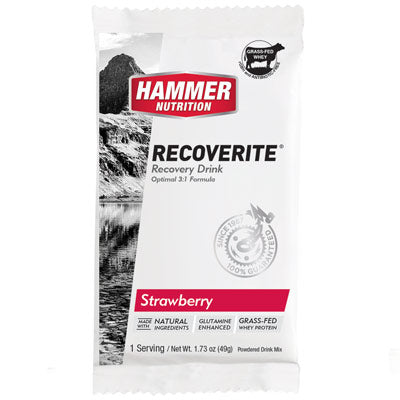 Hammer Recoverite,Strawberry 2 12-Count,1-Srving Recoverite Hammer Nutrition Nutrition
