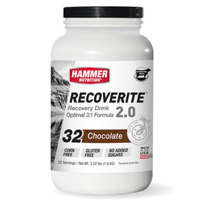 Hammer Recoverite 2.0, Choco Chocolate,32 Serving Recoverite 2.0 Hammer Nutrition Nutrition