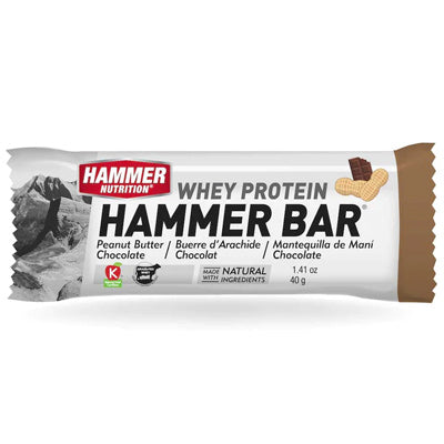 Hammer Bar Peanut Butter Choc *40*Gram Whey Bar 12/Bx Whey Protein Bar Hammer Nutrition Nutrition