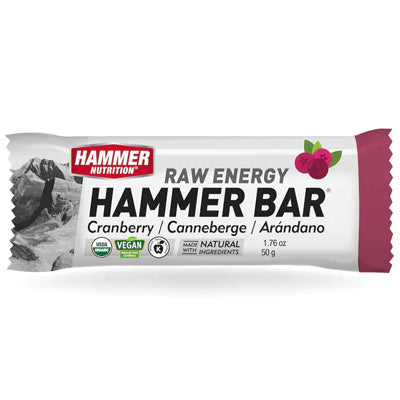Hammer Bar Fruit,Cranberry 50 Gram Bar 12/Box/Eta May'24 Hammer Bars Hammer Nutrition Nutrition